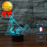 TD® Décoratif USB Golf 7 Couleurs Télécommande Illusion Optique Veilleuse 3D Visualisation Tableau Bureau Lampes 3D Glow LED Lampe A
