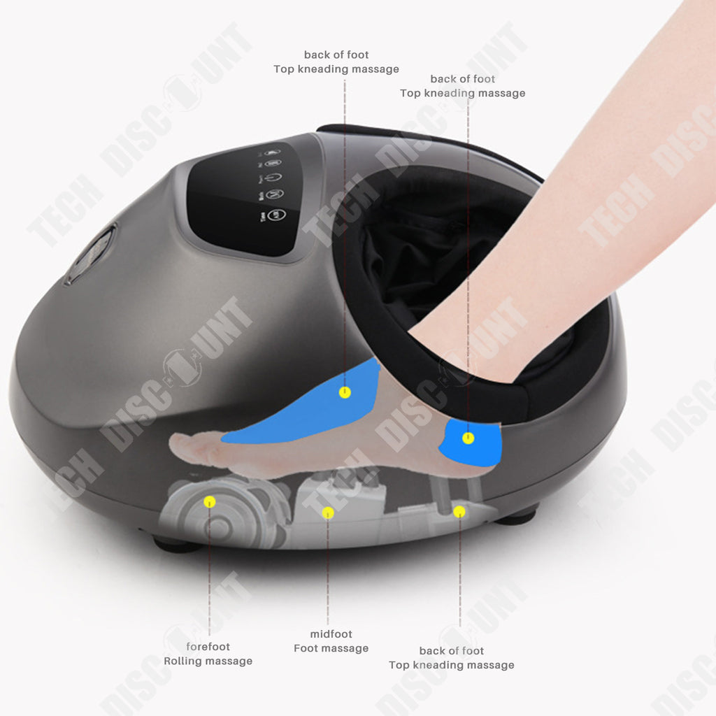 TD® Masseur de pieds télécommande à domicile point d'acupuncture des pieds raclant la pression d'air compresse chaude masseur de pie