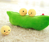 TD® Peluche en forme de pois coussin décoration canapé confortable voyage cadeau vert petits bébés boules rondes souriantes solide