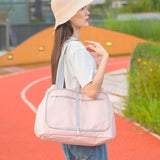 Sac de rangement sac de voyage portable sac de bagage pliable rangement cosmétique portable étanche à la poussière et à l'hum