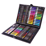 Papeterie pour enfants 168 pièces ensemble de stylos de couleur cadeau d'anniversaire art ensemble d'apprentissage pastel à l