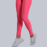 Pantalon musculation sport fitness leggings taille haute taille haute femme pantalon yoga bulle rose sport leggings  levage h