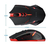 TD® Souris sans fil 2.4G à économie d'énergie à 7 touches muettes/