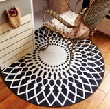 TD® Tapis suspendu européen chaise d'ordinateur tapis rond salon