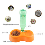 TD® distributeur croquettes pour chat chien gamelle moyen animaux de compagnie antidérapante voyage lapin bol aliments nourriture