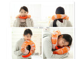 TD® oreiller coussin crevette decoration voyage peluche avion ergonomique enfant fun cou mousse adulte creatif en forme de U
