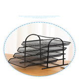 TD® Support de fichiers en maille Plateau de fichiers à quatre couches à trois couches Support de stockage de cadre de stockage donn