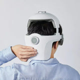TD® Masseur de tête domestique multifonctionnel aide au sommeil casque intelligent masseur trois-en-un pour les yeux et le cou blanc