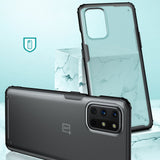 TD® Coque de téléphone transparente givrée pour OnePlus 8T Four Corners All-Inclusive Drop-Proof Cover TPU Soft Edge Back Cover
