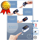 TD® Oxymètre de Pouls Professionnel Oxymètre de Doigt Electronique Numérique Ecran LED SpO2 Moniteur de Fréquence Cardiaque avec Lan