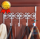 Crochet arrière et fenêtre d'art en fer  salle de bain en métal sans clou Crochet arrière de porte de type S Crochet pour vêt