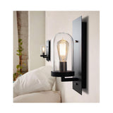 TD® Applique Murale Vintage Américain rétro industrielle vent/Créative Lampe de chevet balcon allée en fer forgé couloir bar café la