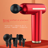 TD® Pistolet à fascia électrique Pistolet de massage musculaire complet du corps Pistolet à choc de douleur de soulagement profond