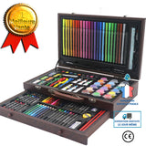 Fournitures de peinture 130 pièces de stylos aquarelle de papeterie pour enfants ensemble d'outils de pinceau d'apprentissage