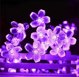 TD® guirlande lumineuse led Lampe solaire étanche fée lumière éclairage extérieur 7M 100 LED  - Modèle: Purple 7m 50 LED