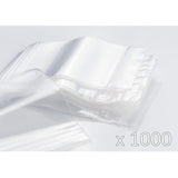 TD® Lot de (10 x100 )  1000 Sachets Plastiques Zip Transparents -40 x 60 mm - 50 µ - Lot de 1000 Multi-Usage Propre à l'Alimentation
