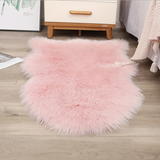 TD® Peau de Mouton synthétique,Cozy Sensation comme véritable Laine Tapis en Fourrure synthétique,  (50X 80 CM, Rose)