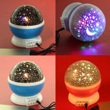 TD® Veilleuse projecteur de ciel ABS 4 piles AAA projection de ciel décoration intérieur de nuit LED économie d'énergie projection