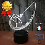 TD® Nouveau Golf 3D Veilleuse Coloré Touche Tactile Télécommande Cadeau Atmosphère Stéréo 3D Petite Lampe De Table