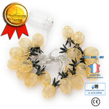 TD® Guirlande Lumineuse 3M 20 Ampoules Guirlande lumineuse LED à Piles Petites Ananas pour Fête Noël Mariage Anniversaire Soirée Cha