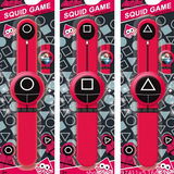 INN® Squid game pat watch Squid Game affichage temps clignotant dessin animé pat cercle montre gifle cercle modèle carré série télév