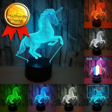 TD® Licorne 3D LED 7 Couleurs Nuit Lumière LED Lampe De Table USB Enfants Lumières comme Décorations pour La Maison