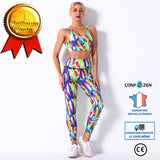 Costume de yoga impression soutien-gorge sport respirant costume de yoga en cours d'exécution pantalons de fitness pantalons