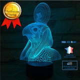 TD® Pharaoh Guard 3D Lights Touch Coloré Led Vision Lights Light Atmosphère Atmosphère De Cadeau 3D Petite Lampe De Table
