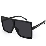 TD® Lunettes de soleil carrées à grande monture Tendance européenne et américaine Lunettes de soleil universelles pour hommes et fem