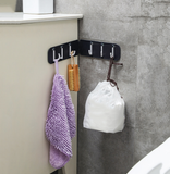 Crochets de rangée d'angle noirs maison sans 6 rangées d'angle suspendus cuisine salle bain crochet d'angle multifonctionnel
