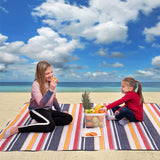 TD® Tapis de pique-nique épaissi et augmenté portable tapis de plage étanche à l'humidité pelouse tente extérieure tapis de camping