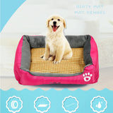 TD® coussin chien chat lavable imperméable petite taille extérieur animaux de compagnie chenil cage litière tapis elastique sommeil