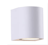 TD® Searchlight 8436 - G9 BLANC COURBE CYLINDRE PLASTER MURALE