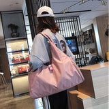 TD® Sac de voyage sac de rangement de voyage pliable couleur unie étanche grande capacité sac de fitness à une épaule sac de yoga