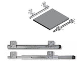 TD® Rail coulissant de tiroirs bricolage tiroir coulissement rangement meubles argentée charge pour 10 kilos dimensions de tiroirs