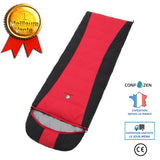 Sac de couchage de camping sac de couchage en duvet, sac de couchage de camping extérieur ultraléger simple rouge