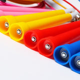 TD® Corde à sauter poignée en plastique fil corde à sauter sport adulte équipement de fitness perte de poids corde à sauter jaune