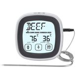 TD® Thermomètre alimentaire sans fil à écran tactile multifonctionnel maison extérieur barbecue thermomètre cuisine minuterie