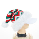 Chapeaux de Noël Chapeaux en peluche Chapeaux de Père Noël Décorations de vacances Chapeaux de Noël en laine tricotés Chapeau
