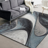 TD® Tapis de salon minimaliste moderne nordique ins encre abstraite irrégulière salon chambre cuisine chevet tapis de sol