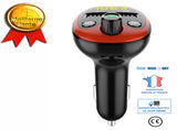 TD® Voiture Bluetooth MP3 sans perte de qualité sonore Chargeur de voiture multifonction mains libres émetteur169