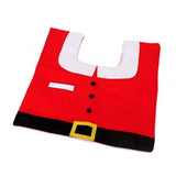 TD® kit de décoration toilettes noël ambiance festive intérieur hivernale père noël kit complet sol rouleau cuvette et tapis complet