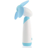 TD® Ventilateur compact cylindrique manuel étudiant dortoir silencieux facile à transporter pales EVA bleu blanc vent frais puissant