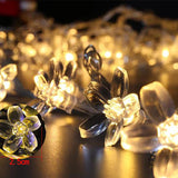 TD® guirlande lumineuse led 7 M solaire jardin lumières LED chaîne lumière éclairage extérieur - Modèle: White 5M 20LEDs