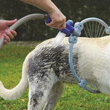 TD® Cerceau de lavage pour chien pistolet pression réglable distributeur savon connecteur tuyau nettoyage laveuse pliable flexible
