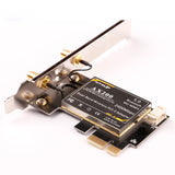 TD® Intel AX210 Desktop Gigabit PCIE 5G Antenne de carte réseau sans fil WIFI6 Connexion Bluetooth 5.2 Partage de point d'accès