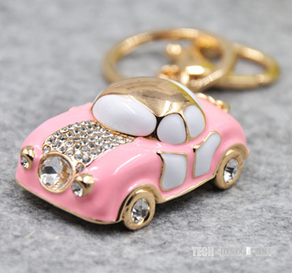 TD® Porte-clé bijoux femme en forme de voiture cuivre décoration