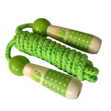 TD® Sports d'intérieur exercice corde à sauter entraînement manche en bois maison aire de jeux Fitness é - Modèle: green  -