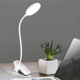 TD® Lampe de bureau à 18 LED avec clip, 3 Luminosité réglable - Contrôle tactile - 360 degrés réglable - 2200mAh Grande Capacité