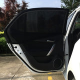 TD® Pare-soleil Voiture Fenêtre arrière/ Anti UV Enfants Noir Pratique Lavage Facile Protection  de fenêtre de voiture SUV